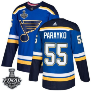 Colton Parayko Blues Royal Heim Blau 2019 Stanley Cup Final Stitched